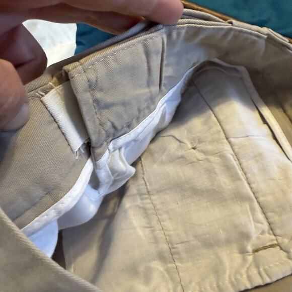 Harbor Bay DXL Men's Pant's 46x30 Classic Fit Flat Front Tan Chinos - Picture 8 of 11